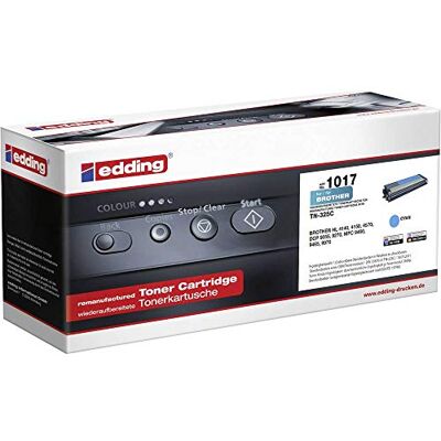 edding Toner EDD-1017 Cyan Reichweite 3500 Seiten Ersetzt Brother TN-325C edding Toner EDD-1017 Cyan Reichweite 3500 Seiten Ersetzt Brother TN-325C