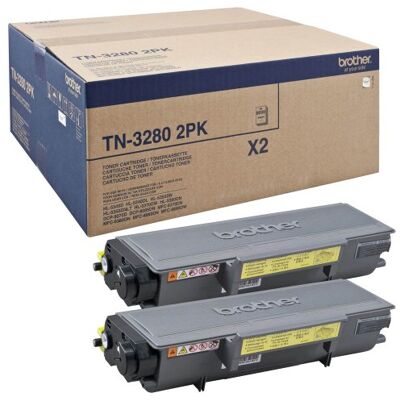 Brother Toner ORIGINAL TN-3280 Black Twin Brother Toner ORIGINAL TN-3280 Black Twin