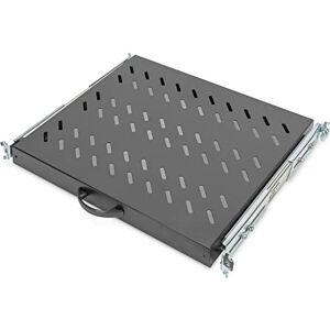 Digitus Výsuvná police – 19 palců – 1U – upevnění vpředu a vzadu – nosnost 25 kg – pro síťové skříně a serverové skříně – od hloubky skříně 600 mm – černá Digitus Výsuvná police – 19 palců – 1U – upevnění vpředu a vzadu – nosnost 25 kg – pro síťové skříně a serverové skříně – od hloubky skříně 600 mm – černá