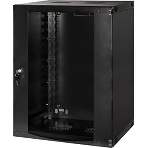 LogiLink Professional 19 Zoll Wandgehäuse mit 15 HE (Höheneinheit), Glastür mit Zylinderschloss, Flatpack, Farbe: Schwarz LogiLink Professional 19 Zoll Wandgehäuse mit 15 HE (Höheneinheit), Glastür mit Zylinderschloss, Flatpack, Farbe: Schwarz
