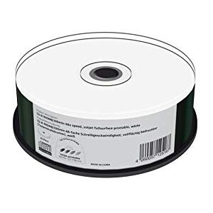 MEDIARANGE CD-R 900MB 100min 48násobná rychlost zápisu, celoplošný potisk (inkoustová tiskárna), 25dílný Cakebox MEDIARANGE CD-R 900MB 100min 48násobná rychlost zápisu, celoplošný potisk (inkoustová tiskárna), 25dílný Cakebox