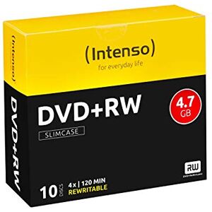 Intenso DVD+RW Rohlinge, Rewritable, 4,7GB, 4x Speed, 10er Slim Case Intenso DVD+RW Rohlinge, Rewritable, 4,7GB, 4x Speed, 10er Slim Case