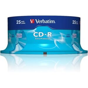 Verbatim 25 CD-R 700 MB 52x vřeteno extra ochrana Verbatim 25 CD-R 700 MB 52x vřeteno extra ochrana