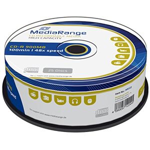 MEDIARANGE CD-R 900 MB 100 min 48násobná rychlost zápisu, 25 ks Cakebox MEDIARANGE CD-R 900 MB 100 min 48násobná rychlost zápisu, 25 ks Cakebox