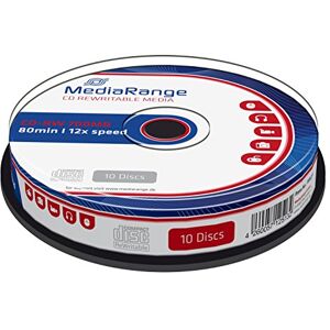 MEDIARANGE CD-RW 700MB 80min 12krát rychlost zápisu, přepisovatelná, 10dílný Cakebox MEDIARANGE CD-RW 700MB 80min 12krát rychlost zápisu, přepisovatelná, 10dílný Cakebox