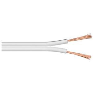 Goobay 67746 reproduktorový kabel 2 x 0,75 mm² CCA kabel / kabel k boxu audio kabel metrové zboží / Speaker Cable kabel s lankem Audio kabel / Subwoofer kabel / bílý / 50 m Goobay 67746 reproduktorový kabel 2 x 0,75 mm² CCA kabel / kabel k boxu audio kabel metrové zboží / Speaker Cable kabel s lankem Audio kabel / Subwoofer kabel / bílý / 50 m