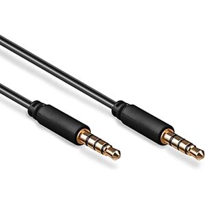 Goobay AUX Kabel 2m – 3,5 mm Klinkenkabel 4-polig, Stecker auf Stecker, Stereo Audiokabel für Kopfhörer, Headset mit Mikrofon, Auto, Smartphone, Lautsprecher & PC – 63830 Goobay AUX Kabel 2m – 3,5 mm Klinkenkabel 4-polig, Stecker auf Stecker, Stereo Audiokabel für Kopfhörer, Headset mit Mikrofon, Auto, Smartphone, Lautsprecher & PC – 63830