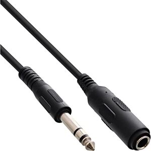 InLine 99935A prodloužení konektoru, konektor 6,3 mm / zdířka, 5 m, stereo InLine 99935A prodloužení konektoru, konektor 6,3 mm / zdířka, 5 m, stereo