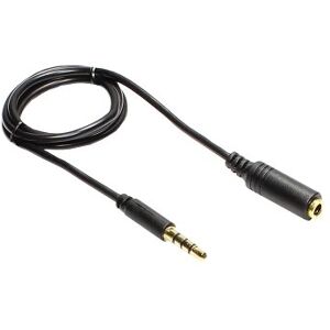 Good Connections Klinkenverlängerung 3,5mm, Stecker an Buchse (4polig), schwarz, 2m, ® Good Connections Klinkenverlängerung 3,5mm, Stecker an Buchse (4polig), schwarz, 2m, ®