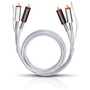 OEHLBACH Silver Express Plus 200 Prvotřídní stereo Phono Cinch kabel sada pro gramofony a zesilovače SPOFC a 2násobné stínění 2 m stříbrný OEHLBACH Silver Express Plus 200 Prvotřídní stereo Phono Cinch kabel sada pro gramofony a zesilovače SPOFC a 2násobné stínění 2 m stříbrný