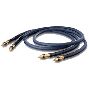 OEHLBACH Série 1 High End Stereo Audio-Cinch kabel sada Made in Germany, vícenásobné stínění, symetrická konstrukce kabelu, měď HPOCC 2 x 1,75 m modrá OEHLBACH Série 1 High End Stereo Audio-Cinch kabel sada Made in Germany, vícenásobné stínění, symetrická konstrukce kabelu, měď HPOCC 2 x 1,75 m modrá
