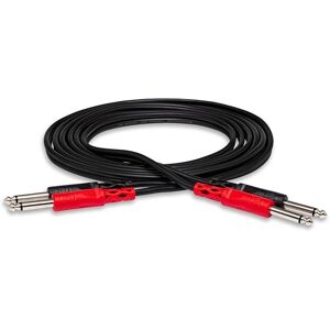Hosa CPP-202, Stereo Interconnect, Dual 1/4 in TS to Same, 2 m Hosa CPP-202, Stereo Interconnect, Dual 1/4 in TS to Same, 2 m