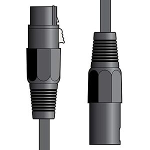CITRONIC XLR konektor na XLR zdířku, kabel mikrofonu, černý, 0,5 m CITRONIC XLR konektor na XLR zdířku, kabel mikrofonu, černý, 0,5 m