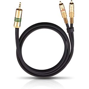 OEHLBACH NF 1 / Jack 100 stereo audio kabel 1 x 3,5 mm jack na 2 x Cinch Flexibilní kabel s efektivním stíněním 1 m černý OEHLBACH NF 1 / Jack 100 stereo audio kabel 1 x 3,5 mm jack na 2 x Cinch Flexibilní kabel s efektivním stíněním 1 m černý