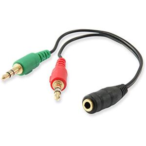 Equip Vybavte Y-audio kabel zdířku – > 2 x konektor Equip Vybavte Y-audio kabel zdířku – > 2 x konektor