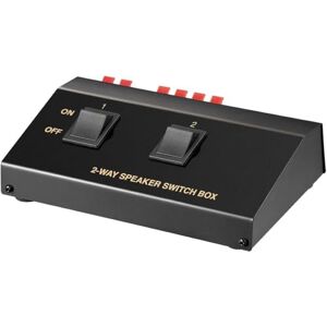 Goobay Přepínací box 60928 reproduktor pro připojení až 2 párů reproduktorů, černý Goobay Přepínací box 60928 reproduktor pro připojení až 2 párů reproduktorů, černý
