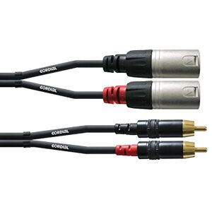 Cordial CFU 3 MC audio kabel XLR m-Cinch 3 m Rean konektor Cordial CFU 3 MC audio kabel XLR m-Cinch 3 m Rean konektor