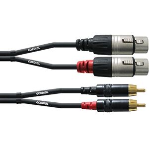 Cordial CFU 3 FC audio kabel XLR f-Cinch 3 m Rean konektor Cordial CFU 3 FC audio kabel XLR f-Cinch 3 m Rean konektor