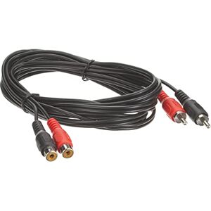 PremiumCord Cinch kabel 3 m, 2x RCA konektor na 2x RCA zdířku, audio prodlužovací kabel, stereo audio, pro TV, mobilní telefony, MP3, HiFi, barva černá, kjackcmf2-3 PremiumCord Cinch kabel 3 m, 2x RCA konektor na 2x RCA zdířku, audio prodlužovací kabel, stereo audio, pro TV, mobilní telefony, MP3, HiFi, barva černá, kjackcmf2-3
