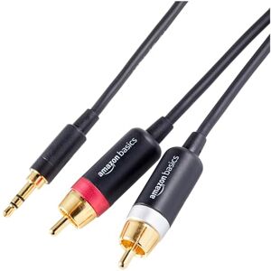 Amazon Basics Zvukový kabel AmazonBasics PBH-19821 RCA, 3,5 mm konektor jack na 2 x RCA konektor, 1,22 m Amazon Basics Zvukový kabel AmazonBasics PBH-19821 RCA, 3,5 mm konektor jack na 2 x RCA konektor, 1,22 m