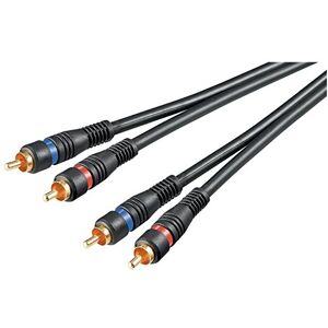 Goobay 50120 Stereo Cinch kabel 5 m / 2x konektor Cinch na 2x konektor Cinch / RCA kabel Subwoofer Kabel pro Blu Ray zesilovač HiFi Stereo / Cinch kabel 5 m / černý Goobay 50120 Stereo Cinch kabel 5 m / 2x konektor Cinch na 2x konektor Cinch / RCA kabel Subwoofer Kabel pro Blu Ray zesilovač HiFi Stereo / Cinch kabel 5 m / černý