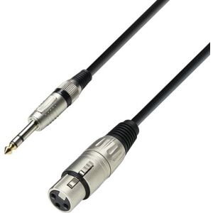 Adam Hall Cables 3 STAR BFV 0600 Symetrický kabel, 3pólová XLR samice na 6,3mm jack stereo, černý, 6 m Adam Hall Cables 3 STAR BFV 0600 Symetrický kabel, 3pólová XLR samice na 6,3mm jack stereo, černý, 6 m