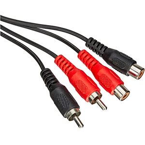 PremiumCord Cinch kabel 2 m, 2x RCA konektor na 2x RCA zdířku, audio prodlužovací kabel, stereo audio, pro TV, mobilní telefony, MP3, HiFi, barva černá PremiumCord Cinch kabel 2 m, 2x RCA konektor na 2x RCA zdířku, audio prodlužovací kabel, stereo audio, pro TV, mobilní telefony, MP3, HiFi, barva černá