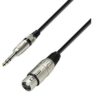 Adam Hall Cables 3 STAR BFV 1000 Symetrický kabel, 3pólová XLR samice na 6,3mm jack stereo, černý, 10 m Adam Hall Cables 3 STAR BFV 1000 Symetrický kabel, 3pólová XLR samice na 6,3mm jack stereo, černý, 10 m