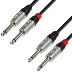 Adam Hall Cables 4 STAR TPP 0150 audio kabel REAN 2 x 6,3 mm jack mono na 2 x 6,3 mm jack mono 1,5 m Adam Hall Cables 4 STAR TPP 0150 audio kabel REAN 2 x 6,3 mm jack mono na 2 x 6,3 mm jack mono 1,5 m