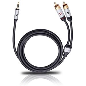 OEHLBACH i-Connect Audio kabel J-35/R jack 3,5 mm na 2 x cinch analogový stereo černý- 3m OEHLBACH i-Connect Audio kabel J-35/R jack 3,5 mm na 2 x cinch analogový stereo černý- 3m