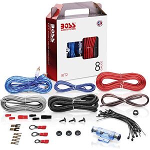 Boss AUDIO KIT2 8 Gauge/ 3,27 mm Auto instalační sada zesilovač Koncový stupeň Kabel Připojovací kabel Cinch kabel, více barev Boss AUDIO KIT2 8 Gauge/ 3,27 mm Auto instalační sada zesilovač Koncový stupeň Kabel Připojovací kabel Cinch kabel, více barev
