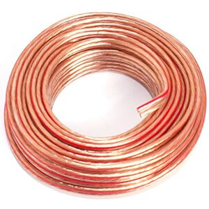 SeKi Kabel reproduktoru průhledný 2 x 1,50 mm² – 10 metrů kroužek CCA-Kměděný reproduktorový kabel pro jasný zvuk u HiFi, domácího kina a Car-HiFi s označením polarity SeKi Kabel reproduktoru průhledný 2 x 1,50 mm² – 10 metrů kroužek CCA-Kměděný reproduktorový kabel pro jasný zvuk u HiFi, domácího kina a Car-HiFi s označením polarity