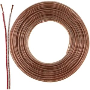 SeKi Kabel reproduktoru průhledný 2x 0,50 mm² – 25 metrů kroužek CCA-Kměděný reproduktorový kabel pro jasný zvuk u hiFi, domácího kina a Car-HiFi s označením polarity SeKi Kabel reproduktoru průhledný 2x 0,50 mm² – 25 metrů kroužek CCA-Kměděný reproduktorový kabel pro jasný zvuk u hiFi, domácího kina a Car-HiFi s označením polarity
