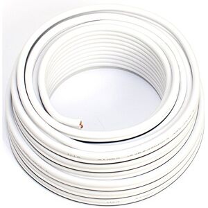 SeKi Kabel reproduktoru bílý 2 x 4,00 mm² – 10 metrů kroužek CCA-měděný reproduktorový kabel pro jasný zvuk u HiFi, domácího kina a Car-HiFi s označením polarity SeKi Kabel reproduktoru bílý 2 x 4,00 mm² – 10 metrů kroužek CCA-měděný reproduktorový kabel pro jasný zvuk u HiFi, domácího kina a Car-HiFi s označením polarity