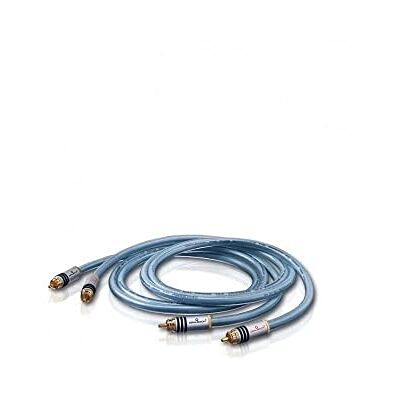OEHLBACH XXL Series 2 High-End Stereo Audio Cinch kabel (Made in Germany, vícenásobné stínění, měď, RCA konektor) 2 x 75 cm modrý OEHLBACH XXL Series 2 High-End Stereo Audio Cinch kabel (Made in Germany, vícenásobné stínění, měď, RCA konektor) 2 x 75 cm modrý