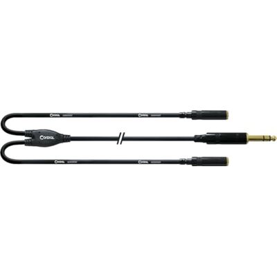 Cordial Audio kabel Y-Klink Stereo / 2-jack stereo zásuvka 30 cm Cordial Audio kabel Y-Klink Stereo / 2-jack stereo zásuvka 30 cm