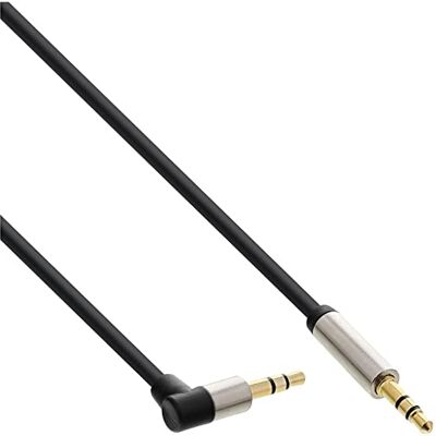 InLine 99223 Slim Audio Kabel Klinke 3,5mm ST/ST, gewinkelt, Stereo, 3m InLine 99223 Slim Audio Kabel Klinke 3,5mm ST/ST, gewinkelt, Stereo, 3m