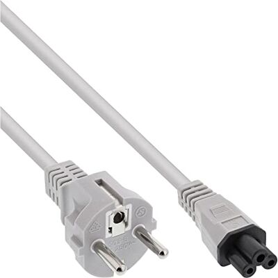 InLine 16656A síťový kabel pro notebook, 3pólová spojka, šedá, 1,8 m InLine 16656A síťový kabel pro notebook, 3pólová spojka, šedá, 1,8 m