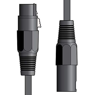 CITRONIC XLR konektor na XLR zdířku, kabel mikrofonu, černý, 0,5 m CITRONIC XLR konektor na XLR zdířku, kabel mikrofonu, černý, 0,5 m