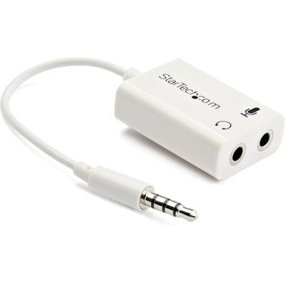 StarTech.com StarTech MUYHSMFFADW sluchátka Audio Y Splitter adaptér (3,5mm jack, 4pólová na 2x3pólový) bílá StarTech.com StarTech MUYHSMFFADW sluchátka Audio Y Splitter adaptér (3,5mm jack, 4pólová na 2x3pólový) bílá