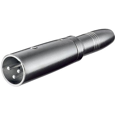 Goobay XLR adaptér 3pólový XLR konektor na 6. 3mm mono spojku Goobay XLR adaptér 3pólový XLR konektor na 6. 3mm mono spojku