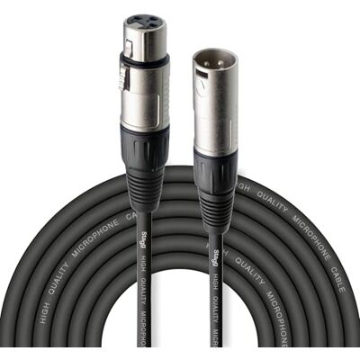 Stagg SMC6 kabel, XLR (m) -XLR (f), pult pro mixování mikrofonu, délka 6 metrů, černý Stagg SMC6 kabel, XLR (m) -XLR (f), pult pro mixování mikrofonu, délka 6 metrů, černý