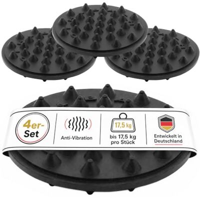 OEHLBACH Shock Absorber – vysoce kvalitní tlumič vibrací pro subwoofer, reproduktory, zesilovače a gramofon – ochrana proti vibracím, nožky reproduktorů, 4dílná sada, černá OEHLBACH Shock Absorber – vysoce kvalitní tlumič vibrací pro subwoofer, reproduktory, zesilovače a gramofon – ochrana proti vibracím, nožky reproduktorů, 4dílná sada, černá