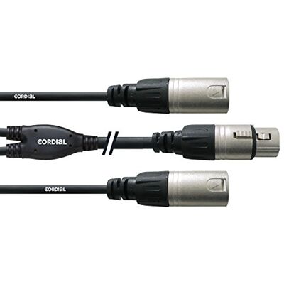 Cordial Kabel adaptéru Y CFY 0,3 FMM 0,3 m Cordial Kabel adaptéru Y CFY 0,3 FMM 0,3 m