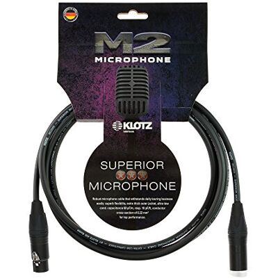 Klotz M2 XLR samice / XLR male Neutrik 10 m černá Klotz M2 XLR samice / XLR male Neutrik 10 m černá
