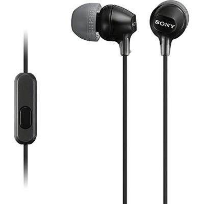 Sony Sluchátka do uší MDR-EX15AP (s funkcí headsetu, integrovaným mikrofonem) černá Sony Sluchátka do uší MDR-EX15AP (s funkcí headsetu, integrovaným mikrofonem) černá