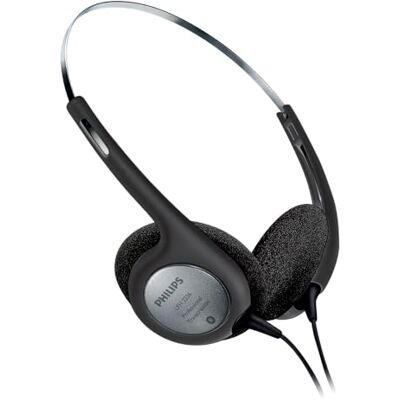 Philips LFH2236 Stereo sluchátka pro diktážní a reprodukční zařízení s 3,5mm jackem, náušníky, černá/stříbrná, 170 mm × 135 mm × 50 mm Philips LFH2236 Stereo sluchátka pro diktážní a reprodukční zařízení s 3,5mm jackem, náušníky, černá/stříbrná, 170 mm × 135 mm × 50 mm