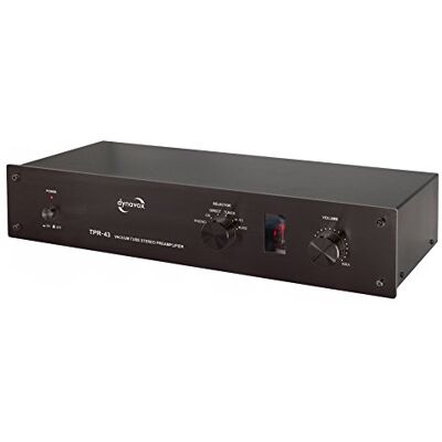 Dynavox TPR-43 předstupeň, předchůdce trubice se vstupem phono pro gramofonové desky se snímacími systémy MM a MC, černý Dynavox TPR-43 předstupeň, předchůdce trubice se vstupem phono pro gramofonové desky se snímacími systémy MM a MC, černý