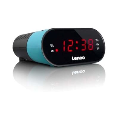 Lenco CR-07 modrý FM radiobudík radiobudík 2 časy buzení dvojitý alarm časovač na spaní Snooze LED displej PLL FM tuner modrý Lenco CR-07 modrý FM radiobudík radiobudík 2 časy buzení dvojitý alarm časovač na spaní Snooze LED displej PLL FM tuner modrý