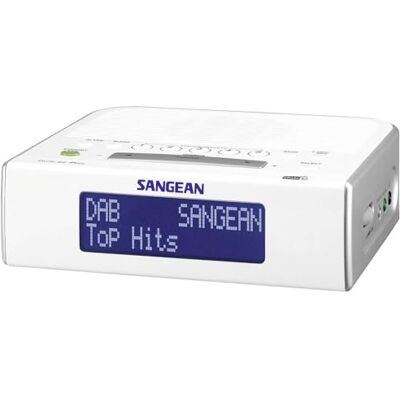 Sangean DCR-89 rádio k hodinkám (UKW/MW/D47-DAB Tuner, LCD), A500209, bílé, Atomic 89 Sangean DCR-89 rádio k hodinkám (UKW/MW/D47-DAB Tuner, LCD), A500209, bílé, Atomic 89